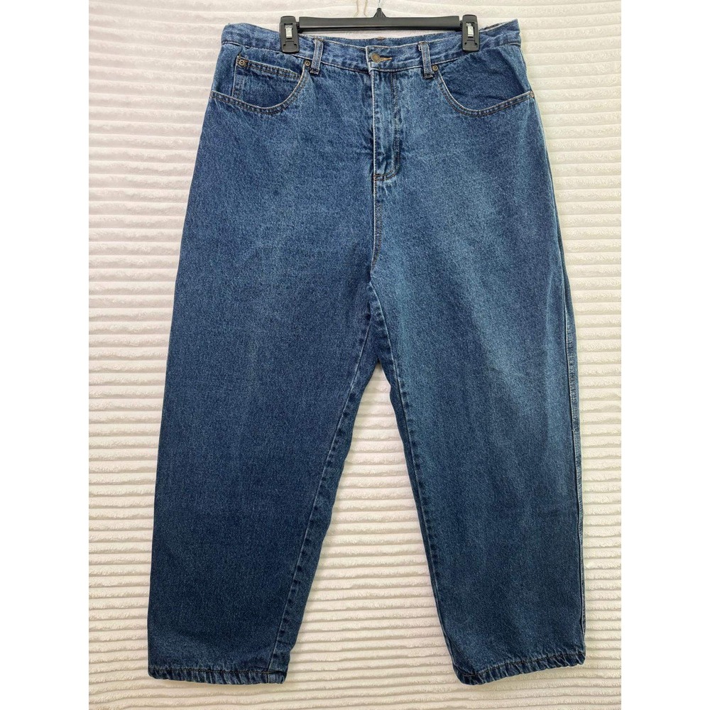 Smith's Workwear Mens Fleece Lined Jeans Blue Denim 36x30 Medium Wash Relaxed